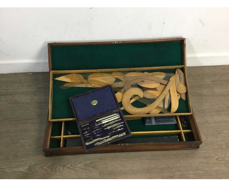 COLLECTION OF DRAUGHTSMAN'S INSTRUMENTS, EARLY 20TH CENTURY including a cased set of tools by G. Hutchison &amp; Sons, three 