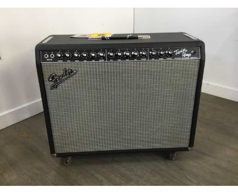 FENDER AMERICAN SWITCHABLE TWIN AMPLIFIER, with amp cover