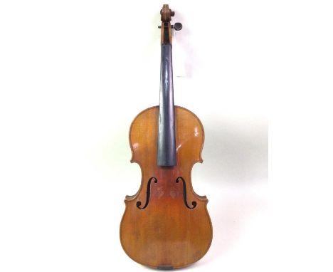 AMERICAN FULL-SIZE VIOLIN, CHARLES FRANCIS ALBERT, 1891 with one piece back, dated label to the interior, along with another 