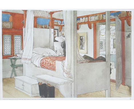 Carl Larsson  (1853-1919) Ett Hem (a Home) eight photographic prints, reproduced 1972, framed signed with CL monogram to the 