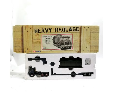 Corgi Heavy haulage boxed Pickfords Atkinson Venturer, 2 axle king trailer &amp; boiler load 1:50 scale ~ in unused condition