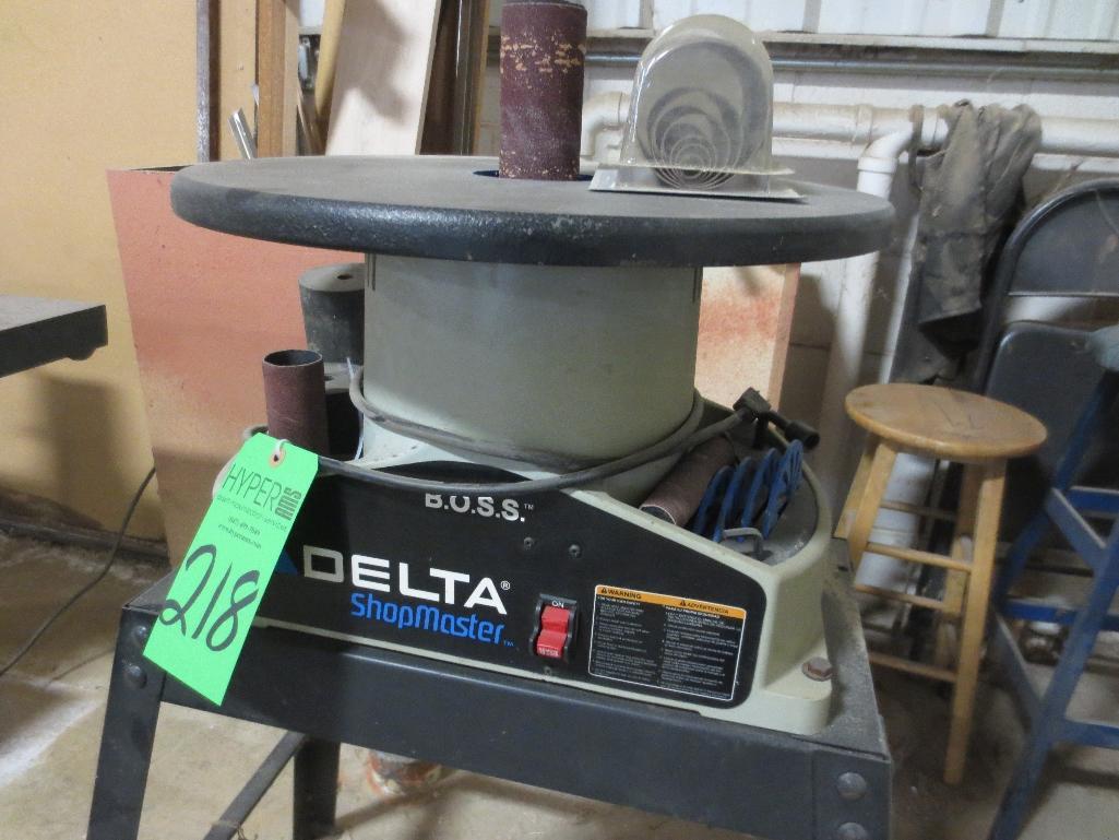 Delta Bench Oscillating Spindle Sander With Stand, 18" Cast Iron Table