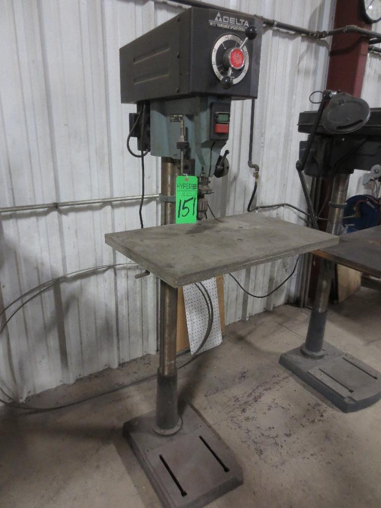 Delta 16 1 2 Variable Speed Drill Press 3 4 Chuck M N 17 925