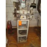 Heavy Duty Dual Disc 8" in Pedestal Grinder With Grind & Wire Wheels. 208-230V, 60Hz. (Column K-9