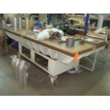Mobile Precision Steel Surface Table, 8' ft. x 4' ft. x 1.5" in. Thickness x 33.5" in. Tall.