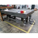 Heavy-Duty T-Slotted Table, 50" x 70", with stand. (Skilled Trades)