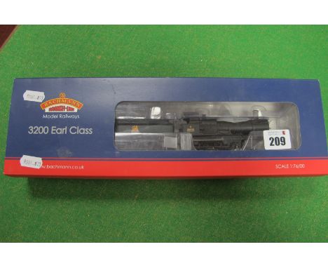 A Bachmann 'OO' Scale No 31-088, a 3200 Earl Class, in BR black, DCC, boxed.