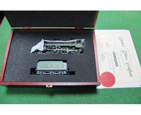 A 'OO' Scale Limited Edition 4-6-0 'Mayflower' Locomotive with Tender in LNER Finish, with certificate and presentation case,