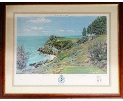 Bill Waugh Ltd Ed print 16th Bermuda golf course 