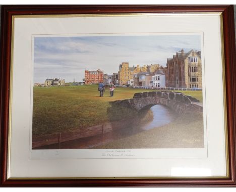 Richard Chorley Ltd Ed 75/600 print 18th at St Andrews Golf Course 