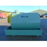 2020 Unused Emiliani Serbatoi 3172 litre bunded Static Fuel installation c/w 230 Volt Pump meter Etc