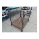 Steel Stacking Stillage with removeable sides and corner posts