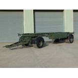 King DB20 2 axle drawbar skeletal trailer