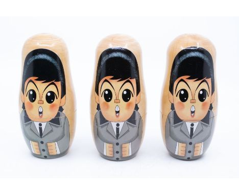 THE BEATLES - A lot of three sets of Nesting Dolls - Artwork by Stephen Silver who is a Disney Artist. All boxed as new. ( 3 