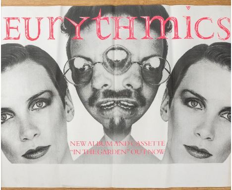                         EURYTHMICS - UK 1981 ` for the new album and cassette - `In the Garden` ORIGINAL PROMOTIONAL POSTER F