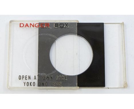 DANGER BOX ( Beatles Interest ) Yoko Ono 1968 original Danger Box. Printed on one side  `DANGER BOX` `OPEN AT YOUR OWN RISK Y