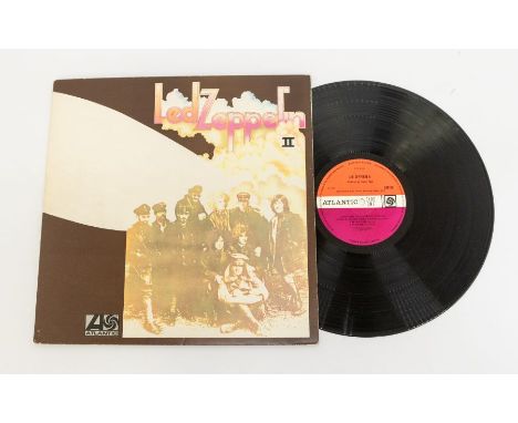 Led Zeppelin - II - UK Vinyl lp Record in Excellent condition - Plum and Orange Atlantic label- Cat no 588198 - Matrix number