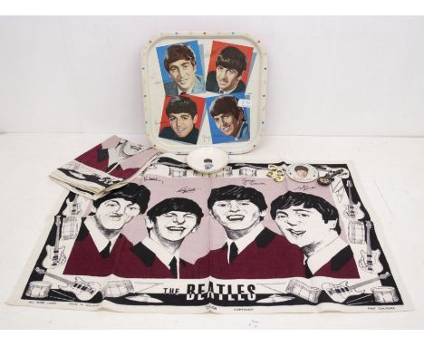 The Beatles - 2 x original Beatles Tea Towels Ireland - one in good condition the other in very good condition. Plus a Paul M