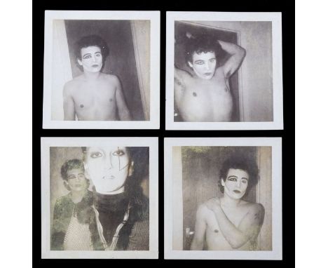 ADAM ANT - Laurie Rae Chamberlain - Set of four original Polaroid photographs, three solo shots of Stuart Goddard (AKA Adam A