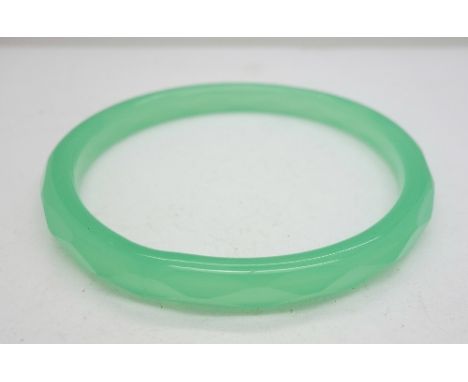 A jade coloured bangle