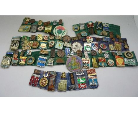 Russian enamel and other badges