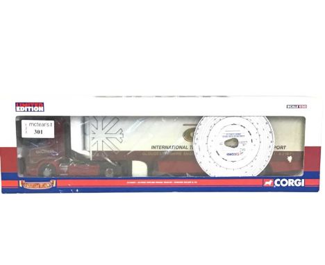 CORGI CC12933 1:0 SCALE SCANIA TOPLINE FRIDGE TRAILER, EDWARD GILDER & CO LIVERY  in original boxbox 39cm long 