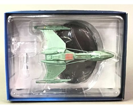 COLLECTION OF STAR TREK MODEL STARSHIPS, BY EAGLEMOSS smaller scaled models, all boxed