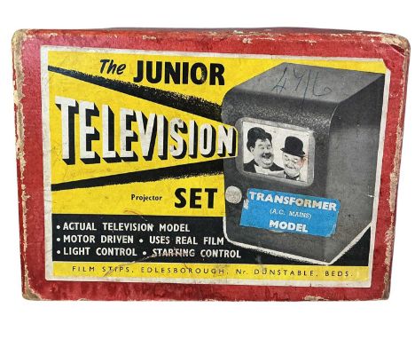 THE JUNIOR TELEVISION PROJECTOR SET, FILM STIPS, EDLESBOROUGH, NR. DUNSTABLE, BEDS., with original box
