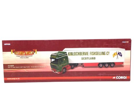 CORGI CC13239 DAF CF SUPER CAB FRIDGE TRAILER, KINLOCHBERVIE FISHSELLING CO LIVERY in original boxbox 41cm long 