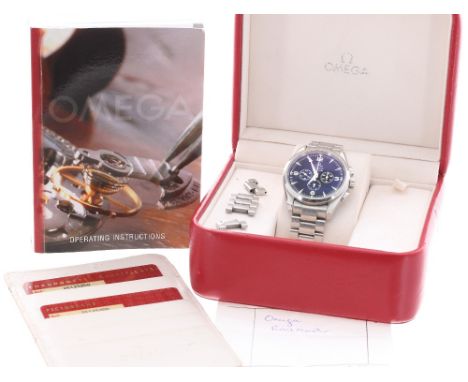 Omega Railmaster Aqua Terra Chronometer Chronograph automatic stainless steel gentleman's bracelet watch, ref. 2512.52.00, ci