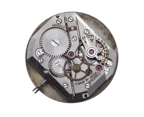 Omega - vintage R.18 SC movement with dial, no. 9700365, 24mm 