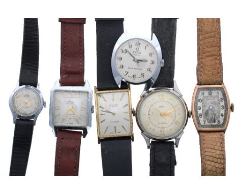 Six vintage wristwatches to include Oris, Avia and Laco (6)