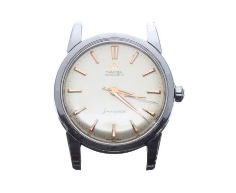 Omega Seamaster automatic stainless steel gentleman's wristwatch, circa 1958/59, serial no. 16332859, silvered dial with appl