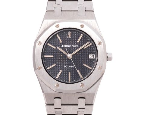 AUDEMARS PIGUET Vintage Royal Oak "Tropical" Herrenuhr, Ref. 4100ST. Ca. 1980er Jahre. Edelstahl. Automatic-Werk Kal. 2123, s