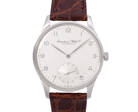 IWC Schaffhausen Portugieser "125 Jahre Jubiläum" limitierte Herrenuhr, Ref. 5441-005. NOS. Platin 950, limitierte Auflage No