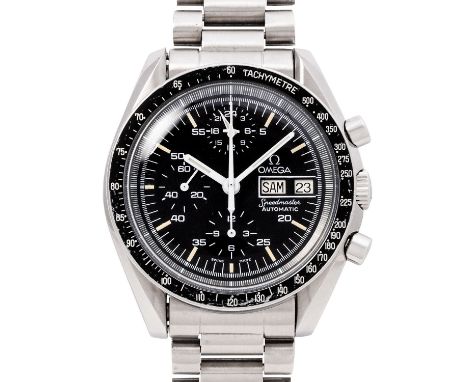 OMEGA Vintage Speedmaster Chronograph "Holy Grail", Ref. ST 376.0822. Seltene Herrenuhr aus 1987. Edelstahl. Automatic-Werk K