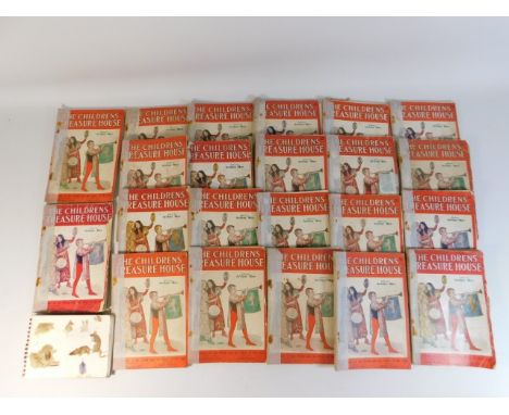 Twenty two editions of The Children's Treasure House a/f twinned with child's sketch book 