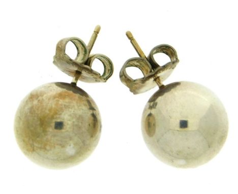 A pair of Tiffany &amp; Co. silver earrings, 14mm diameter, 11.6g £30-50