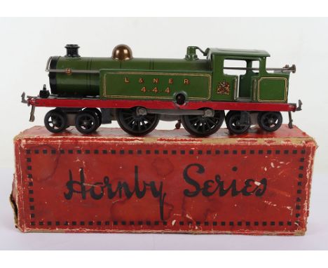 Hornby 0 gauge boxed 4-4-4 No.2 Tank locomotive, c/w L&NER engine No.4-4-4 with crest in green lined livery, good condition, 