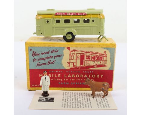 F.G.Taylor rare boxed Animal Health Trust Mobile Laboratory, 1950, two wheeled laboratories complete with jacks, Vet and sick
