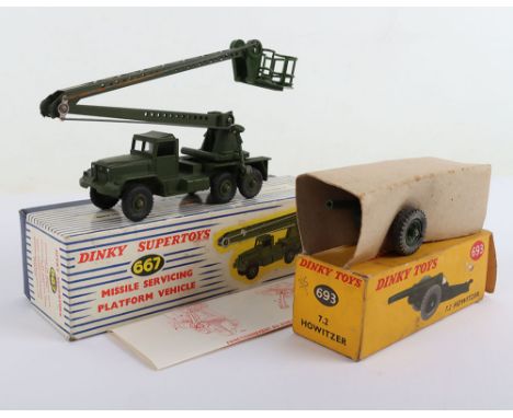 Dinky Toys 667 Missile Servicing Vehicle, military green body, in near mint original condition, slight surface rust to metal 