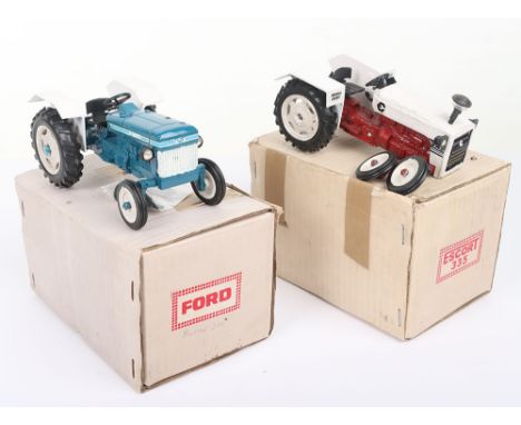 Milton India Ford Tractor, large scale, blue white body, complete with exhausts, in excellent original condition, with white 