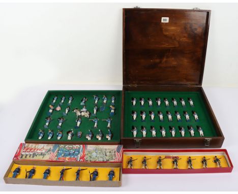 Crescent and Timpo U.S Marines and West Point Cadets, Crescent boxed set 150/36 U.S marines, seven figures tied to backing ca