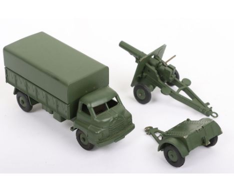 Kemlow Kemlow True Scale Artillery Set, complete with Field Gun, Limber & Military Bedford 3 Ton Lorry, military green, in ne