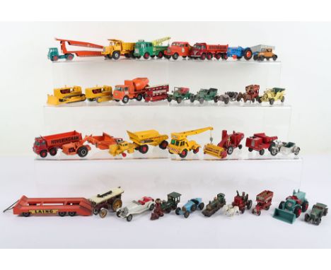 A Quantity of Matchbox Lesney Unboxed Regular Wheels & Major Packs, including: 1c Road Roller, 2b Muir Hill site dumper (miss