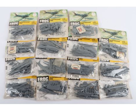 Quantity of Frog 1:72 scale Supermarine S6B bagged plastic model kits, with card headers, complete with transfers, (approx. 5