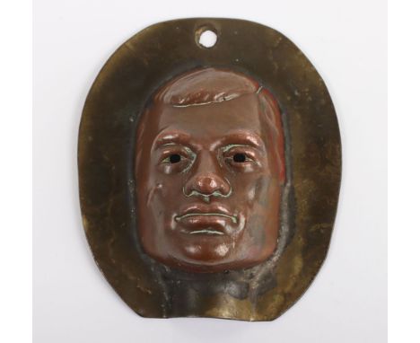 A Rare Palitoy Brass Action Man Head Mould, probably used to paint the eyes on the moulded painted head dolls, provenance pur