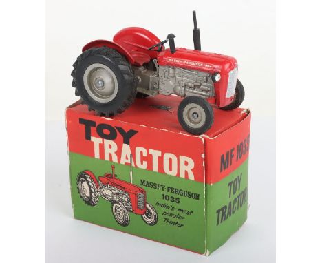 Milton India Massey- Ferguson 1035 Tractor, large scale, red/silver body, in near mint original condition, illustrated box is