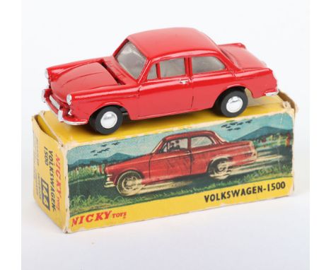 Nicky Toys (India) 144 Volkswagen 1500, red body, in near mint original condition, illustrated picture box is in good origina