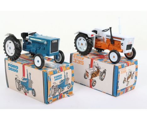 Maxwell India Ford 3600 Tractor, large scale, blue/white body, jewelled lights,spare parts in sealed bag, in mint boxed origi